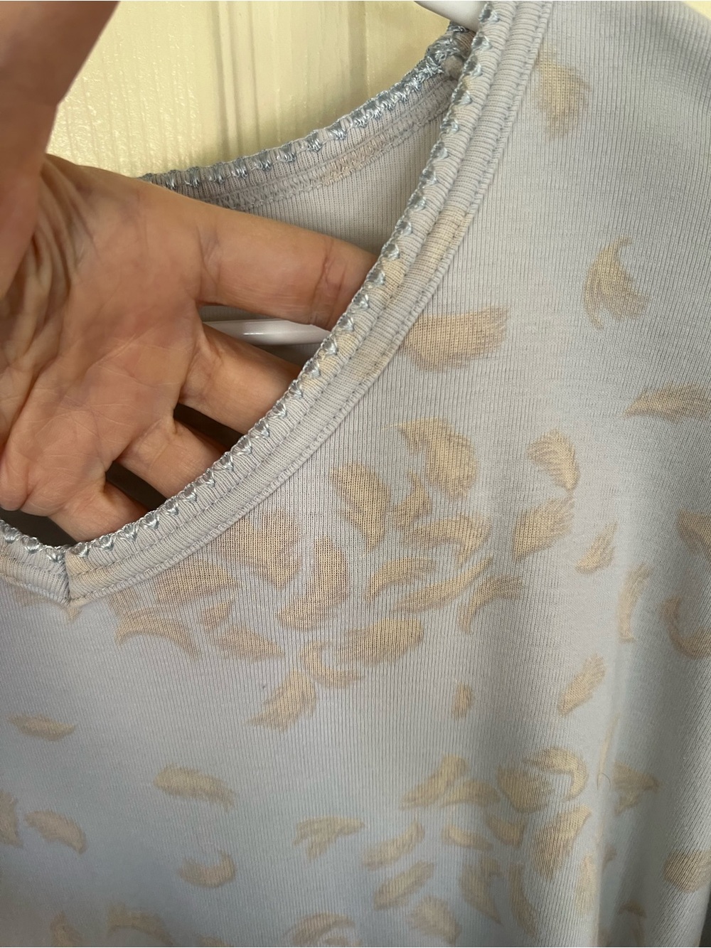 Vintage Victoria’s Secret Blue Floral 100% Cotton Sleep Shirt Nightgown L - Picture 8 of 11